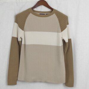 Vintage Structure Colorblock Raglan Sweater